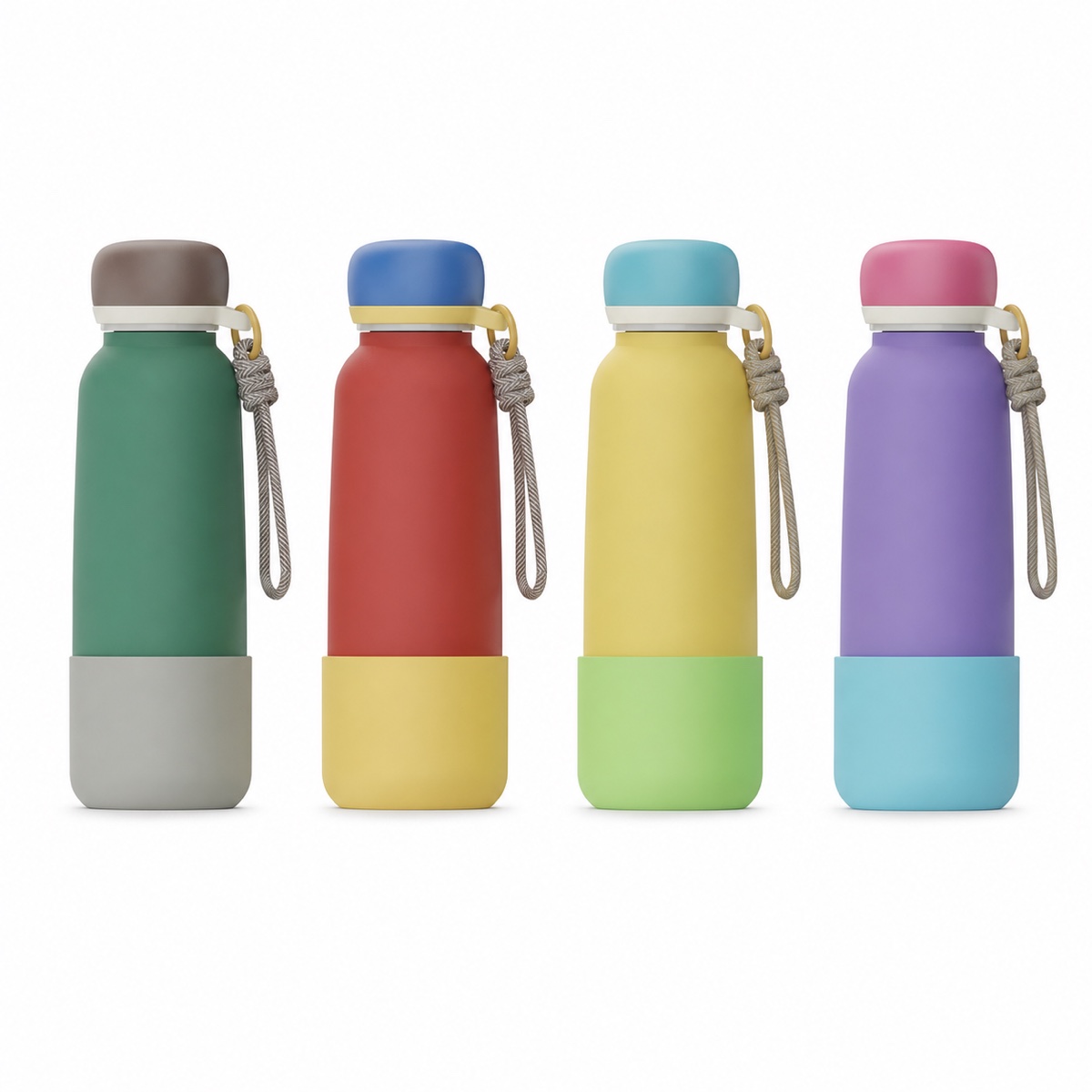 304 Stainless Steel Loop-Lid Sports Bottle
