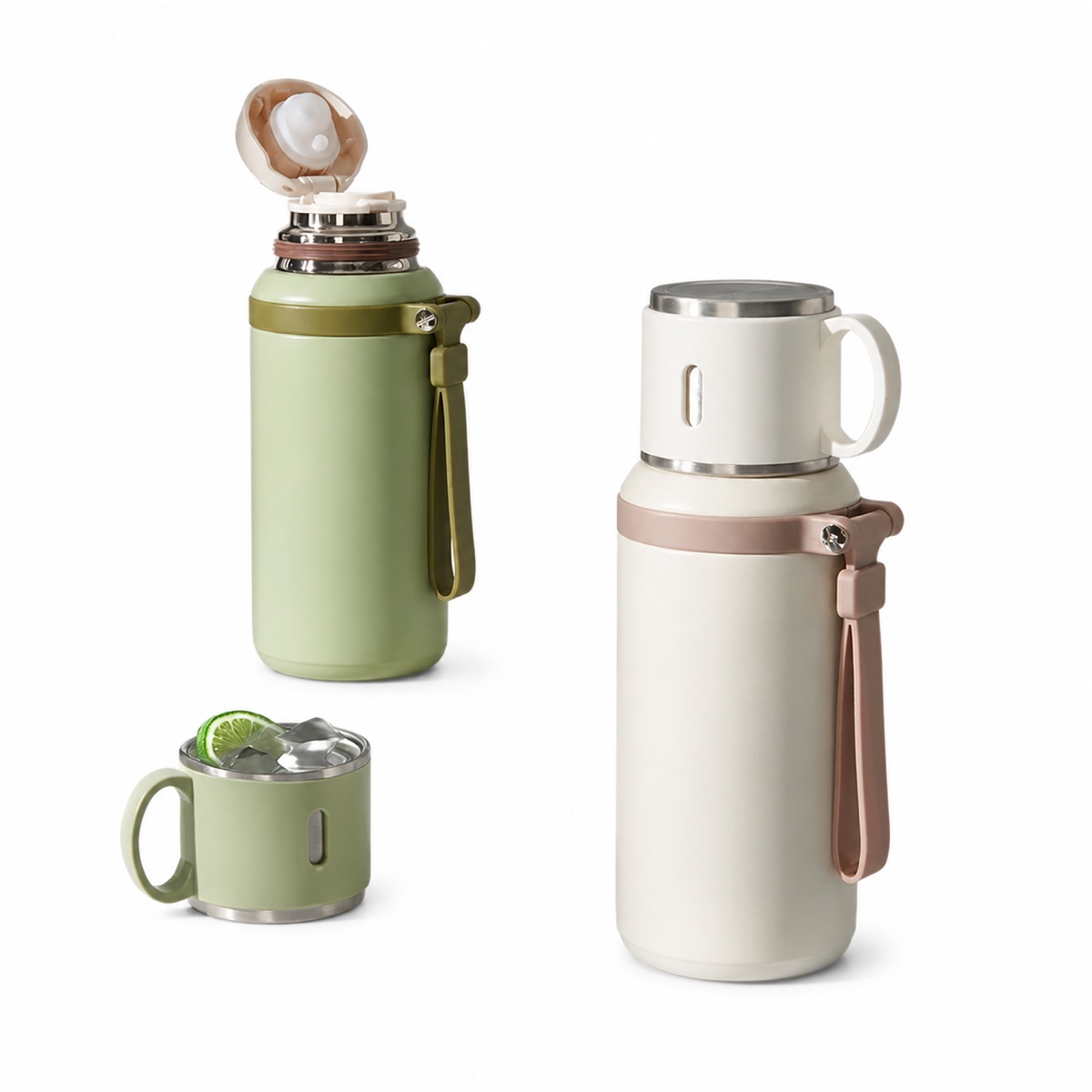 600 ml 316 Stainless Steel Tea-Infuser Insulated Bottle with Cup Lid