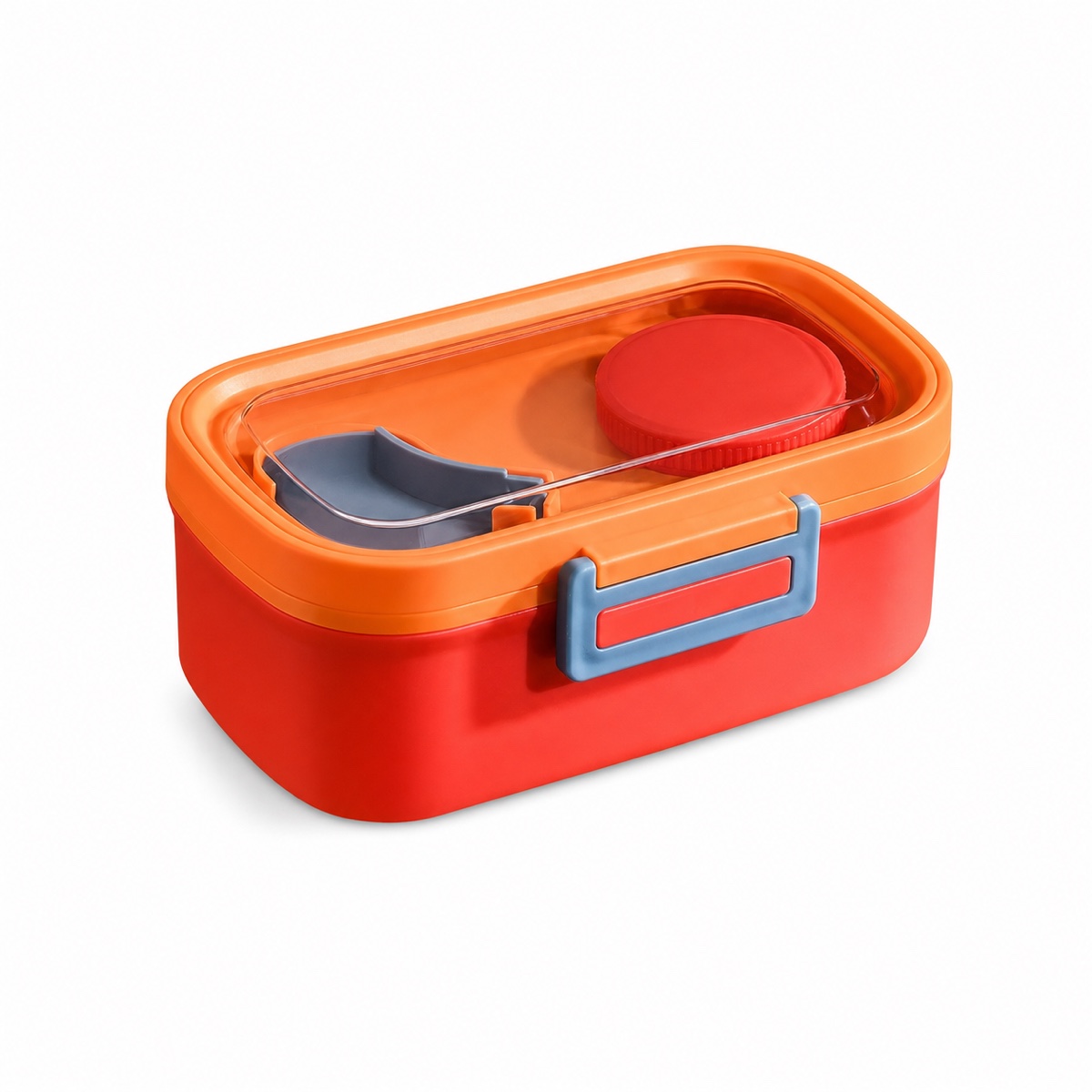 Cartoon Compartment Lunch Box with Soup Cup