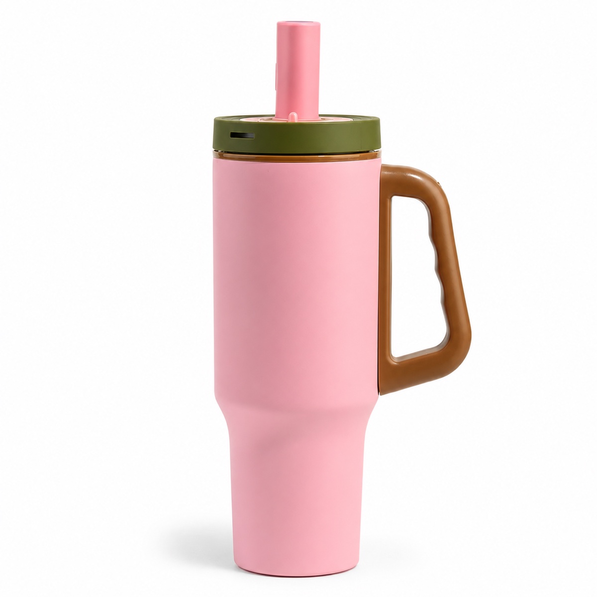 Custom 1100ml 304 Stainless Steel Straw Tumbler with Handle