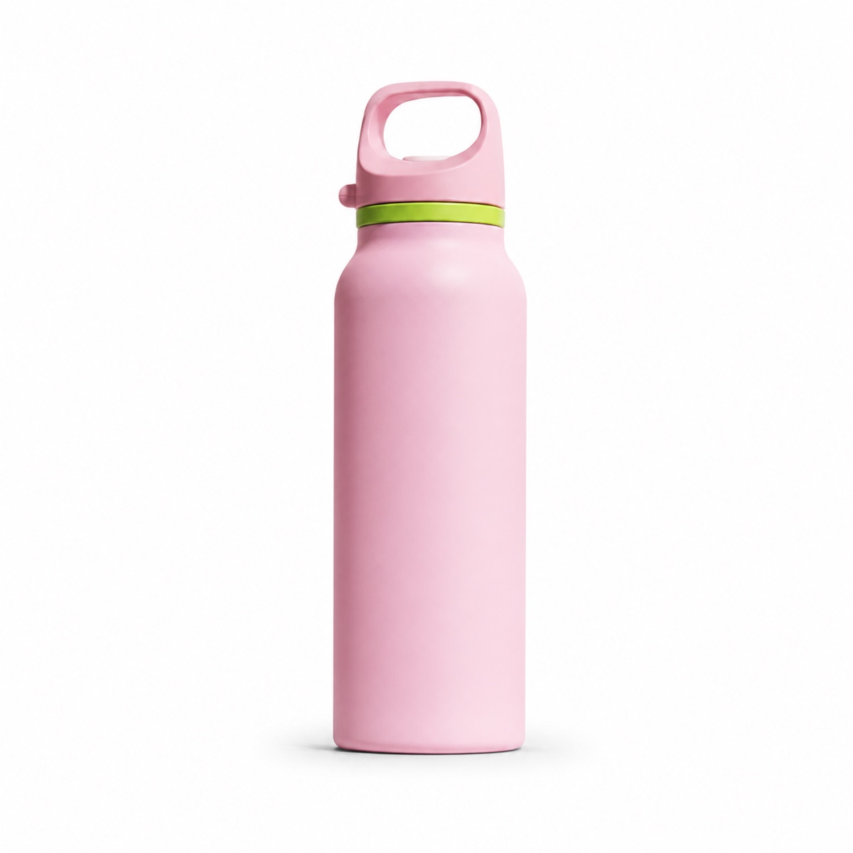 Custom 600ml One-Touch Stainless Steel Sports Bottle with Straw
