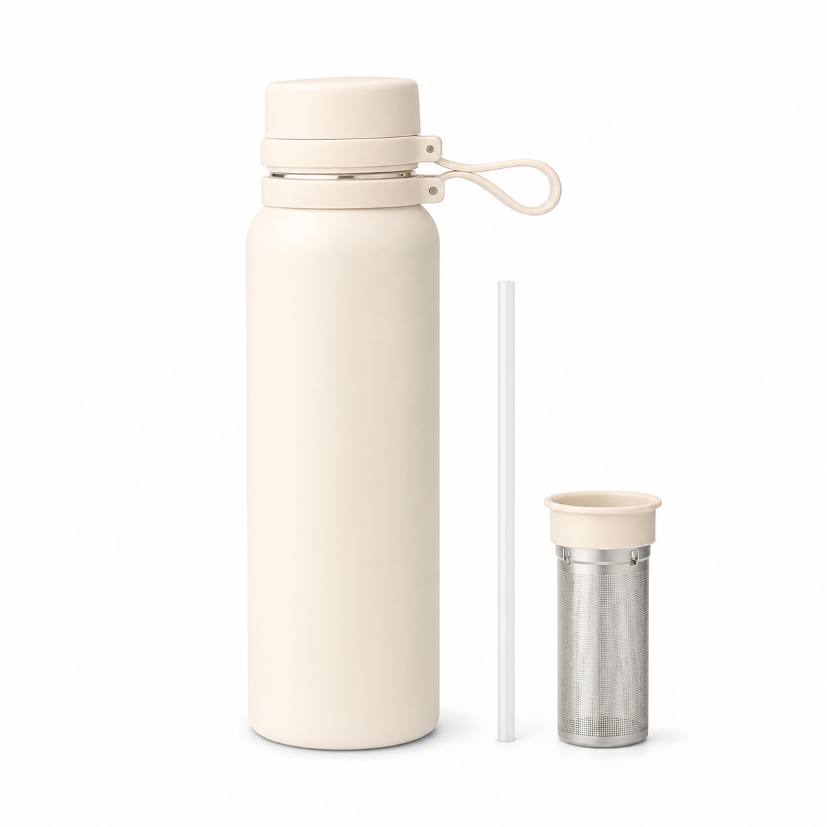Custom 650ml–1000ml Stainless Steel Tea-Infuser Insulated Bottle