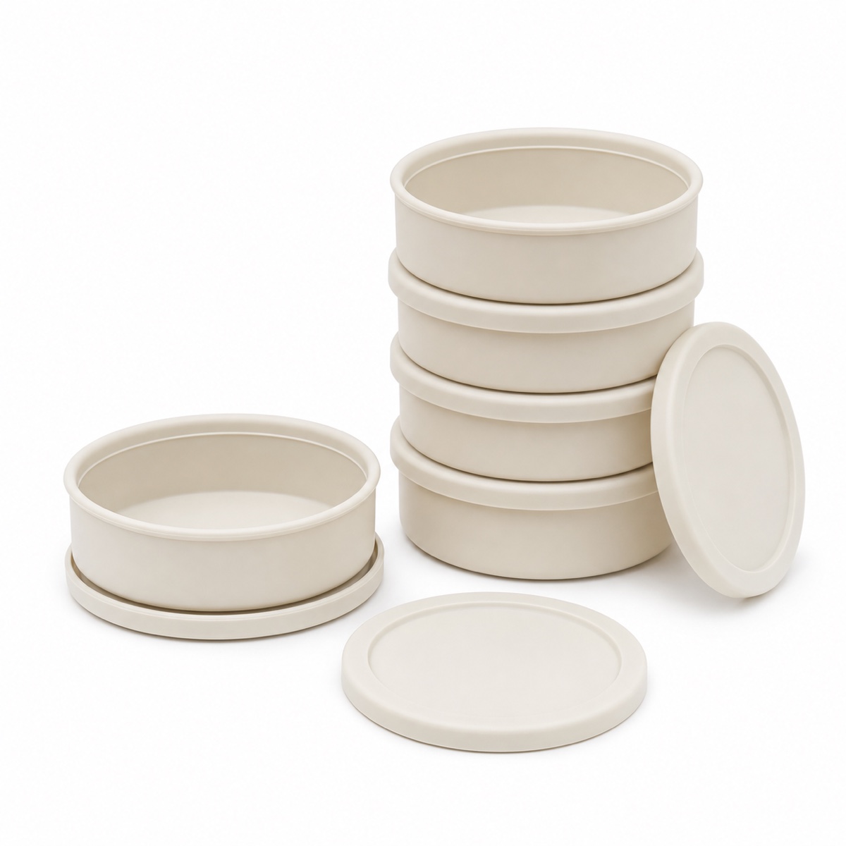 Silicone Burger Patty Freezer Storage Container